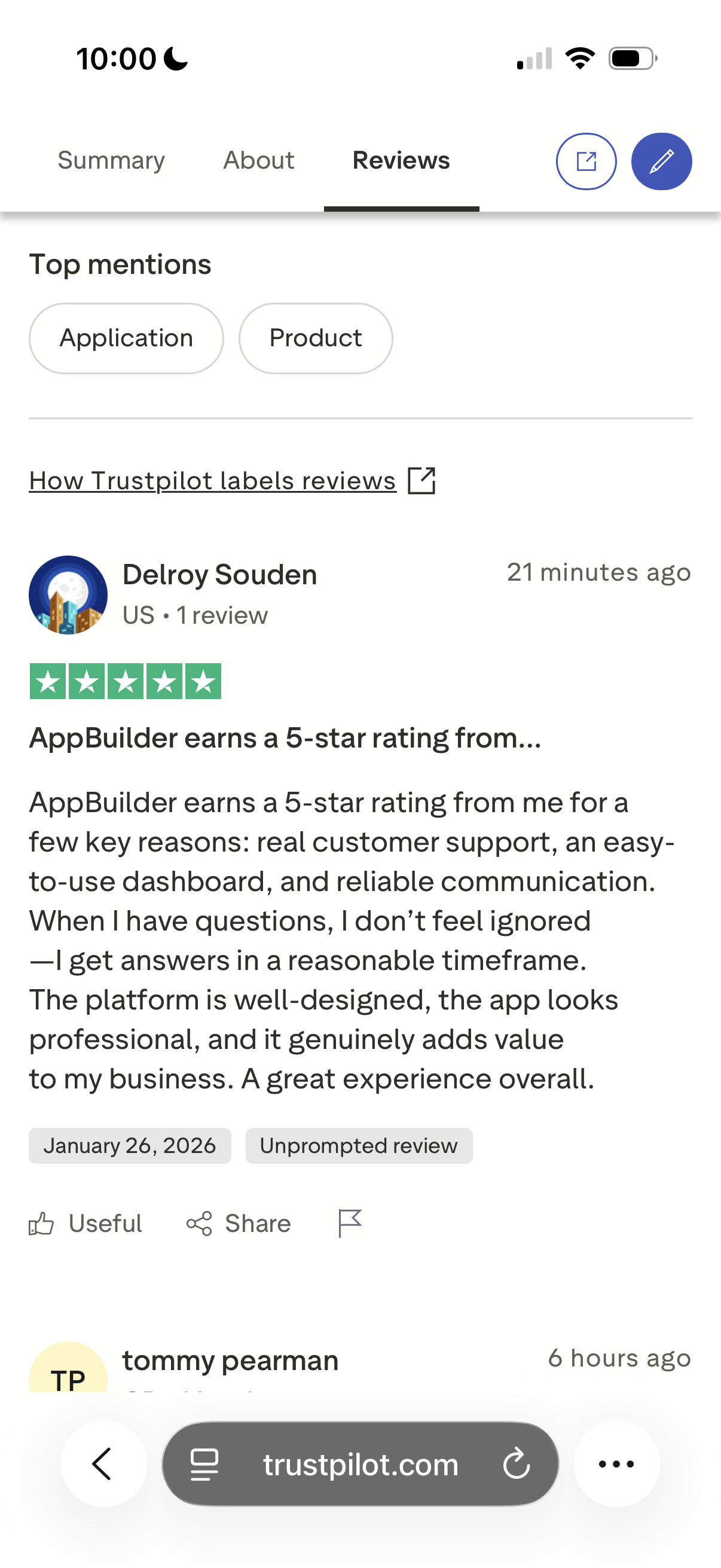 Trustpilot Review