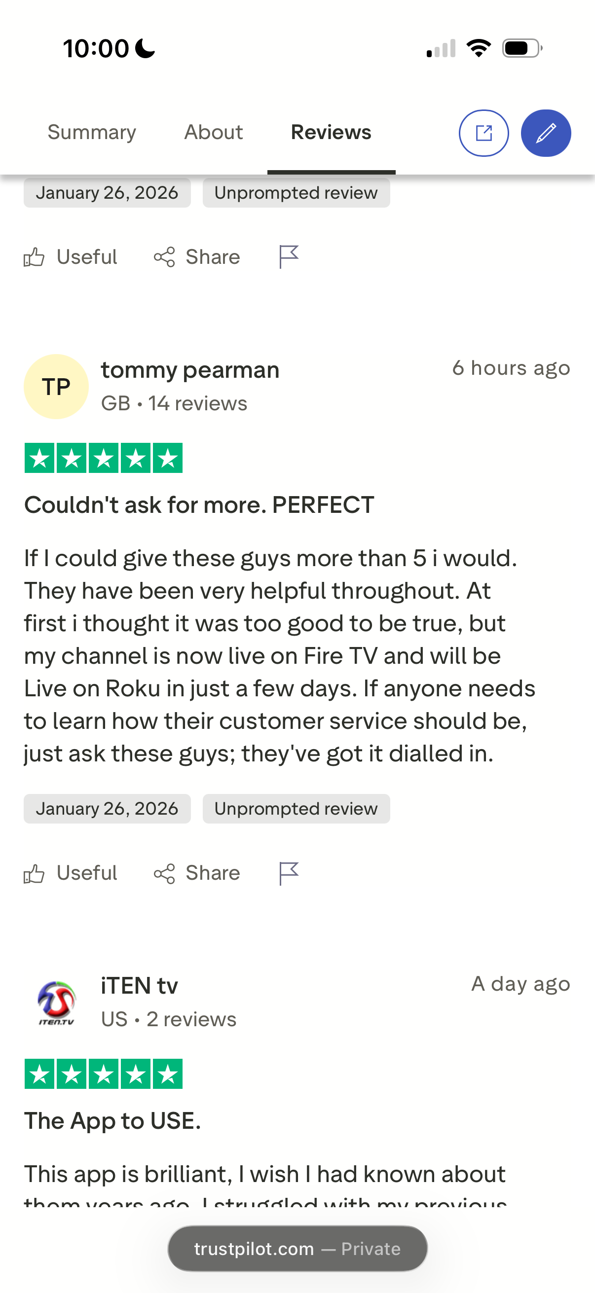 Trustpilot Review